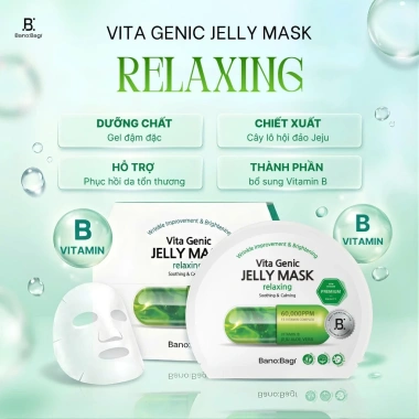 10 mặt nạ Banobagi Vita Genic Jelly Mask Hàn Quốc - Dưỡng ẩm, Trắng da, Vitamin, Giá 135.000