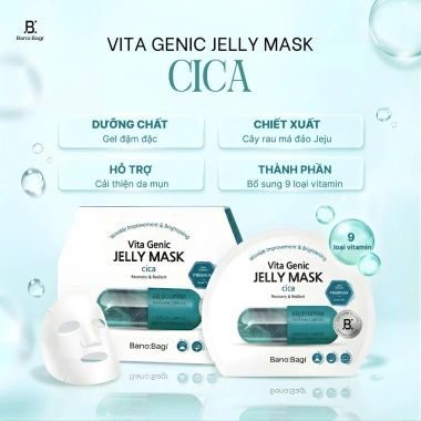 10 mặt nạ Banobagi Vita Genic Jelly Mask Hàn Quốc - Dưỡng ẩm, Trắng da, Vitamin, Giá 135.000