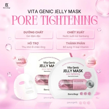 10 mặt nạ Banobagi Vita Genic Jelly Mask Hàn Quốc - Dưỡng ẩm, Trắng da, Vitamin, Giá 135.000