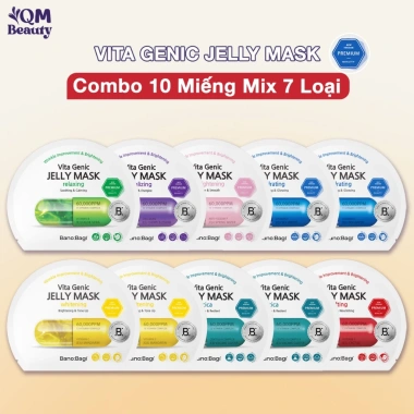 10 mặt nạ Banobagi Vita Genic Jelly Mask Hàn Quốc - Dưỡng ẩm, Trắng da, Vitamin, Giá 135.000
