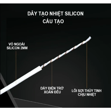 10 Mét Dây Cacbon Silicon Tạo Nhiệt 220V - Máy Ấp Trứng, Sưởi Bò Sát & Thú Cưng, Chỉ 95.000đ 3 10 Mét Dây Cacbon Silicon Tạo Nhiệt 220V - Máy Ấp Trứng, Sưởi Bò Sát & Thú Cưng, Chỉ 95.000đ 3