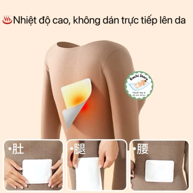 10 Miếng Dán Giữ Nhiệt Đa Năng Wecan - Chườm Nóng Thảo Dược, Chống Lạnh, Giá 100k