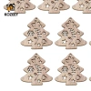 10 Miếng Gỗ Giáng Sinh Cắt Gỗ Chưa Hoàn Thành, Gỗ Trống Không Sơn, Giá chỉ 56.100 VND 3