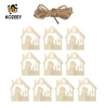 10 Miếng Gỗ Giáng Sinh Cắt Gỗ Chưa Hoàn Thành, Gỗ Trống Không Sơn, Giá chỉ 56.100 VND 14