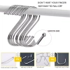 10 Móc Hình Chữ S Inox - Dùng cho phòng tắm, bếp, treo quần áo, túi, khăn, chìa khóa 28.899₫ 8