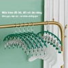 10 Móc Treo Quần Áo Kẹp Inox Chống Gỉ - Phơi Tất, Khăn, Đồ Lót, Tiết Kiệm Không Gian