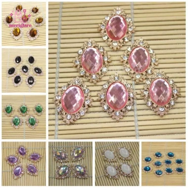 10 Nút Bling Kim Cương Giả Diamante - Thiết Kế Thủ Công, Giá Ưu Đãi 46.200₫ 2