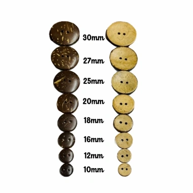 10 Nút Gỗ Dừa Handmade Đa Size Dùng Kết Đính Trang Phục - Giá Ưu Đãi 15.000đ 2