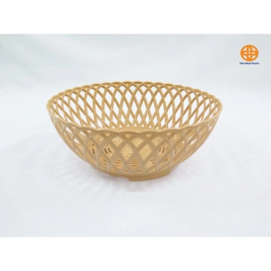 10 Rổ nhựa tròn giả mây Việt Nhật - Rau sống, hoa quả - 3 size MH/3.285-3.287 - 25.000 VND