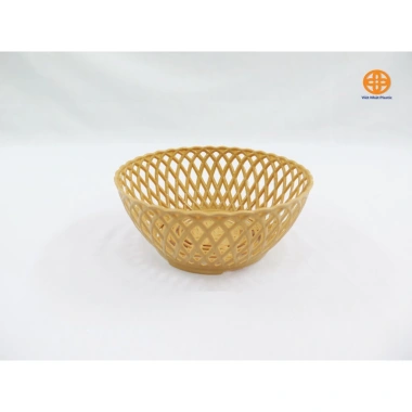 10 Rổ nhựa tròn giả mây Việt Nhật - Rau sống, hoa quả - 3 size MH/3.285-3.287 - 25.000 VND