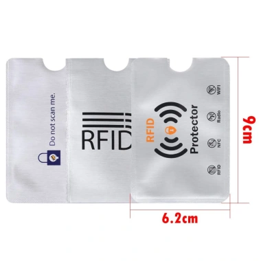 10 Thẻ Bảo Vệ Tay Áo Chống RFID - Ngăn Quét, Chống Trộm Ví, Giá Ưu Đãi 38.340 VND 2