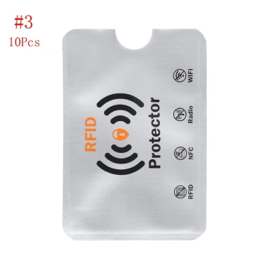 10 Thẻ Bảo Vệ Tay Áo Chống RFID - Ngăn Quét, Chống Trộm Ví, Giá Ưu Đãi 38.340 VND 10
