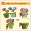 10 Thiệp 8/3 A4 Giấy Cứng Handmade Tô Màu - Quà Ý Nghĩa Tặng Mẹ và Cô Giáo Cho Bé