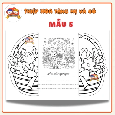 10 Thiệp 8/3 Size A4 Giấy Cứng Handmade Tô Màu - Quà Mẹ va Cô Giáo Giá Rẻ 12.900₫ 9