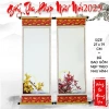 10 tờ giấy tự viết câu đối thư pháp Tết 27x79cm kèm nẹp treo Xưởng Sáo Hoàng Lâm