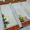 10 tờ giấy tự viết câu đối thư pháp Tết 27x79cm kèm nẹp treo Xưởng Sáo Hoàng Lâm 9