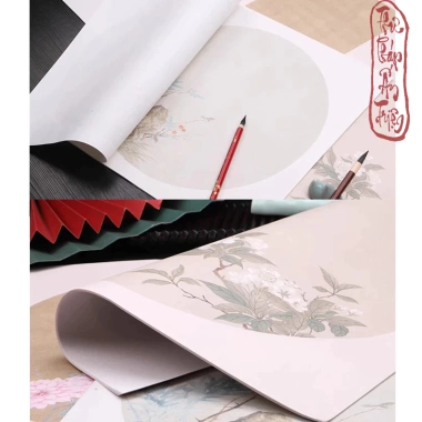 10 tờ giấy Xuyến Chỉ viết thư pháp Hán Việt cổ trang, 34x34cm - Giá 45.500₫
