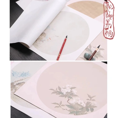 10 tờ giấy Xuyến Chỉ viết thư pháp Hán Việt cổ trang, 34x34cm - Giá 45.500₫