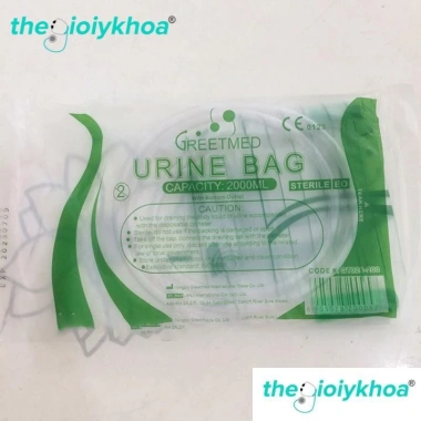 10 Túi Đựng Nước Tiểu Y tế URINE BAG 2.000ml - Không rò rỉ, Giá 89.000đ