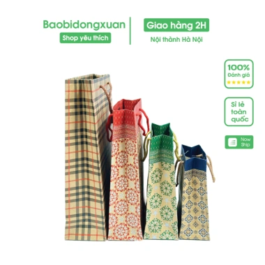 10 túi đựng quà giấy kraft cỡ to 2 quai cứng cáp – Giá rẻ 36.000 VNĐ, bao bì giấy 8