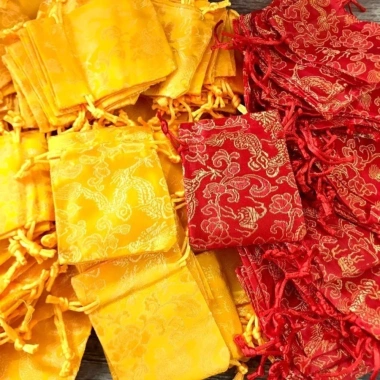 10 Túi Gấm Long Phụng 10x13cm - Túi Vải Phong Thủy Vòng Tay, Trang Sức, 45.000₫ 3