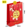 10 Túi Giấy Đựng Quà Tết Đỏ Bóng Đa Dạng Kích Thước - Chúc Mừng Năm Mới 60.500₫ 2