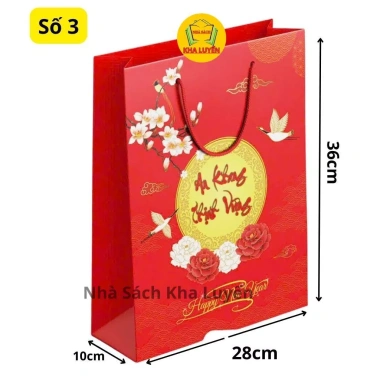 10 Túi Giấy Đựng Quà Tết Đỏ Bóng Đa Dạng Kích Thước - Chúc Mừng Năm Mới 60.500₫