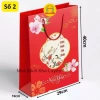 10 Túi Giấy Đựng Quà Tết Đỏ Bóng Đa Dạng Kích Thước - Chúc Mừng Năm Mới 60.500₫ 5