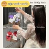 10 Túi Mica Vuông Quai Đen Đựng Hoa - Quà Tặng Nước Hoa, Bánh Kẹo, Bánh Thuyền - 129k 3