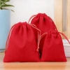 10 Túi Nhung Trơn Dây Rút Đỏ 7x9cm - Giá Ưu Đãi 30.000 VNĐ, Thêm Nhanh