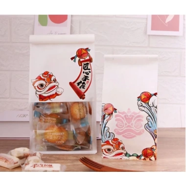 10 Túi Zip Mèo Tài Lộc Túi Dây Kem Đựng Bánh Kẹo, Bánh Mì Quà Tặng 39.000₫ 4