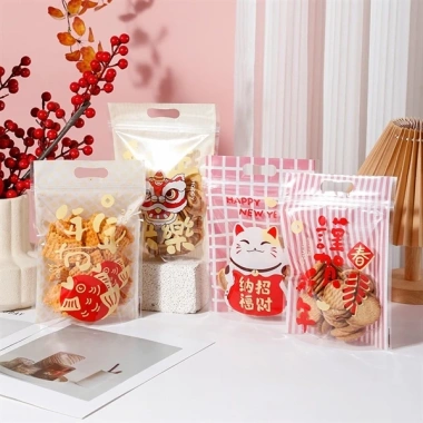 10 Túi Zip Mừng Năm Mới TZ6 - Đựng Đồ Tiện Lợi, Giá 25.000 VNĐ, Giảm Giá Đặc Biệt