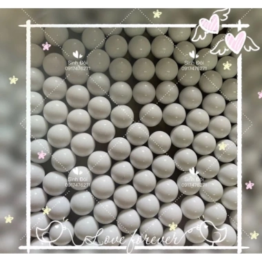 10 viên bi nhựa 14mm màu cam - phụ kiện lô tô quay, giá chỉ 15.000₫