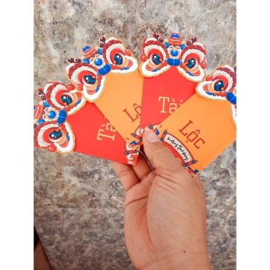 100 bao lì xì lân trung năm mới đẹp, tặng dây treo, giảm còn 69.900₫