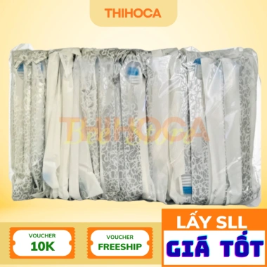 100 bộ bàn chải + kem túi Hoa xanh thanh lịch, dùng cho khách sạn, nhà nghỉ, chỉ 120k