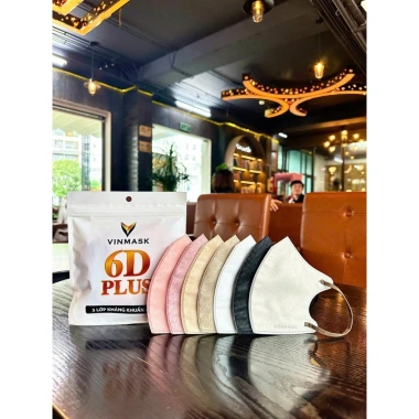100 Cái Khẩu Trang 5 Lớp 6D PLUS Vinmask Kháng Khuẩn, Chống Bụi Mịn - Giá 24,495 VND 2