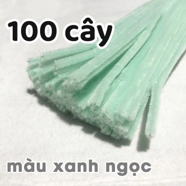 100 Cây Kẽm Lông Nhung 32 Màu Đồ Handmade - Giá Ưu Đãi 45.000 VND 21