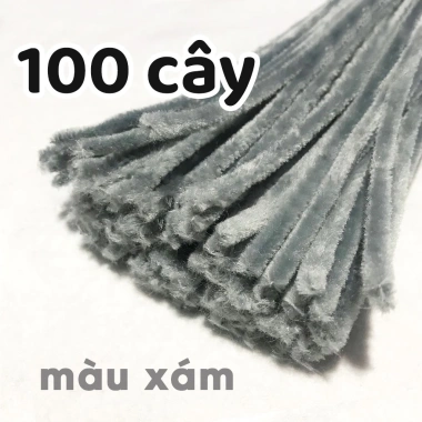 100 Cây Kẽm Lông Nhung 32 Màu Đồ Handmade - Giá Ưu Đãi 45.000 VND 26