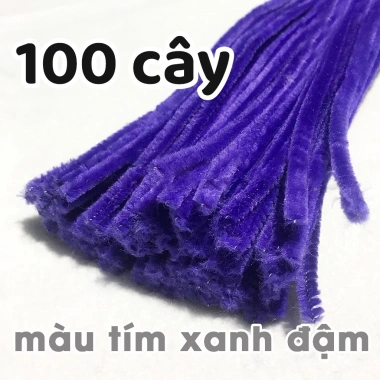 100 Cây Kẽm Lông Nhung 32 Màu Đồ Handmade - Giá Ưu Đãi 45.000 VND 35