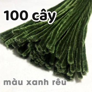 100 Cây Kẽm Lông Nhung 32 Màu Đồ Handmade - Giá Ưu Đãi 45.000 VND 40
