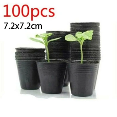 100 Cây Nhựa Vườn Chậu Mầm Non, Hộp Đựng Cây Hoa - Giá 35.446₫, Dễ Trồng & Trang Trí 4