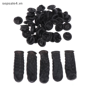 100 chiếc găng tay bảo vệ đầu ngón tay cao su tự nhiên dùng một lần - Chống trơn, tĩnh điện, 57.564₫ 10