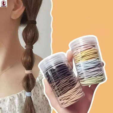 100 Dây Buộc Tóc Nữ Đen Mềm Mại Phù Hợp Tóc Xoăn Dày An Toàn Giá 45.900 VND 6
