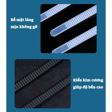 100 Dây Rút Nhựa Tháo Mở Được Đa Cỡ 4x150-5x300mm Giá Ưu Đãi 35k 4