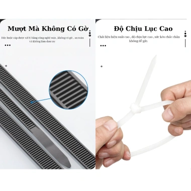 100 Dây Rút Nhựa Tháo Mở Được Đa Cỡ 4x150-5x300mm Giá Ưu Đãi 35k 5