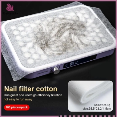 100 Đĩa Dùng Một Lần Hút Bụi Nail Art Không Dệt Giấy - Thấm nhanh Tiết kiệm 2