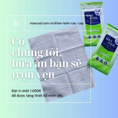 100 khăn lạnh Max Cool vải bi 16x19cm – Nhà hàng, quán ăn, giá 10.500₫ 7 100 khăn lạnh Max Cool vải bi 16x19cm – Nhà hàng, quán ăn, giá 10.500₫ 7