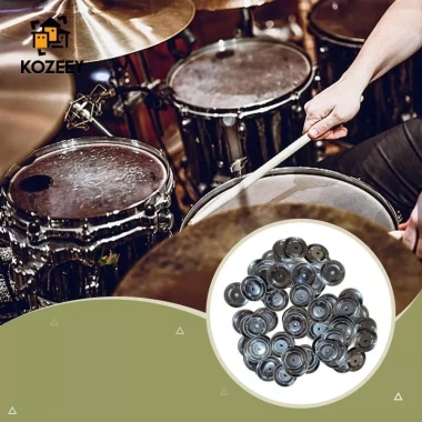 100 miếng chũm chọe kim loại 1,46 inch Jitters đen - phụ kiện thay thế hi-hat, giảm 23% 3