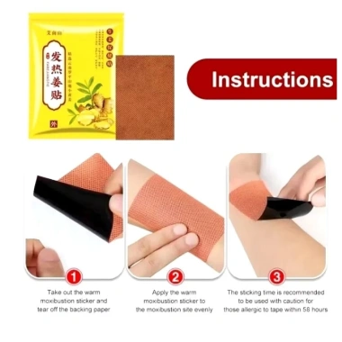 100 miếng dán gừng ấm nóng giảm đau cổ vai gáy, lưng, xương khớp - 68.000 VND