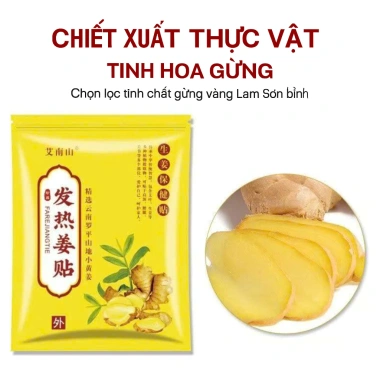 100 Miếng Dán Gừng Nóng - Giảm Đau Dành Cho Dân Văn Phòng & Người Thể Thao, Giá Ưu Đãi 55.000 VND